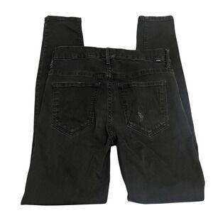 MOTHER High‎ Waisted Looker Ankle Skinny Jeans Black Wash Denim Size 27